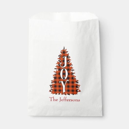 Rustic JOY Christmas Bedankzakje (Voorkant)