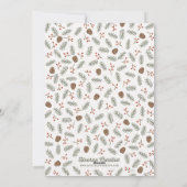 Rustic Joy Holiday-fotokaart Feestdagenkaart (Achterkant)