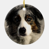 Rustic - Joy Paw Animal Print Keramisch Ornament (Achterkant)