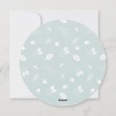 Rustic Joy Round Faux Silver Foil Holiday Card Feestdagenkaart (Achterkant)