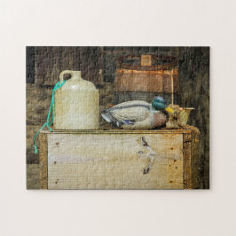 Rustic Jug Duck Decoy Foto Legpuzzel
