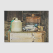 Rustic Jug Duck Decoy Foto Tissuepapier (Voorkant)
