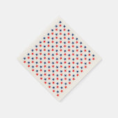 Rustic Juli Vierde Patriotic American Red Blue USA Servet (Hoek)