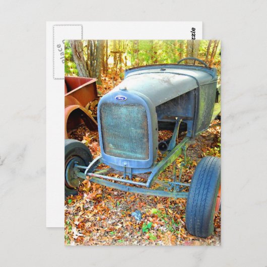 Rustic Junkyard Hot Rod Briefkaart (Voorkant / Achterkant)