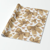 Rustic Jute Boogpatroon Cadeaupapier (Uitgerold)