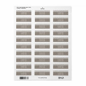 Rustic jute & elegante kanten trouwuitnodiging etiket (Full Sheet)