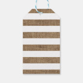 Rustic Jute Herfst Babyshower Bedankt Cadeaulabel (Achterkant)