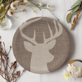 Rustic Jute Hertenbok | Papieren Bordje