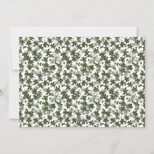 Rustic Kaart voor kerstfoto's (Achterkant)