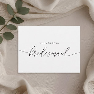 Rustic Kant Bloemstuk Wil Je Mijn Bruidsmeisje Zij Uitnodiging Briefkaart