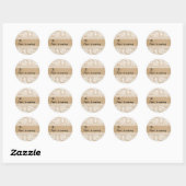 Rustic Kant Eigen Naar/Vanaf Cadeau Label Stickers (Vel)