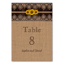 Rustic Kant Touw Houten Trouwtafel Nummer Kaart