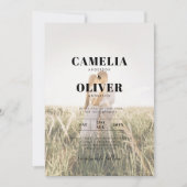 Rustic Kanten Gipsbloem Lichtjes in Hoge Pot Trouw Kaart (Voorkant)