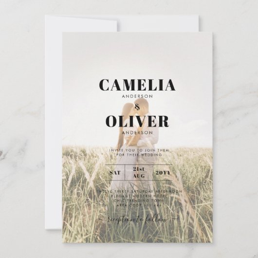 Rustic Kanten Gipsbloem Lichtjes in Hoge Pot Trouw Kaart (Voorkant)