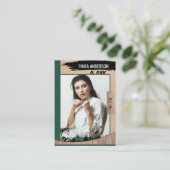 Rustic Karate Green Belt Wood Trading Kaart Visitekaartje (Staand voorkant)