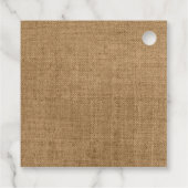 Rustic Katoen Lavendel Landelijke Trouwdag Bedankjes Labels (Achterkant)