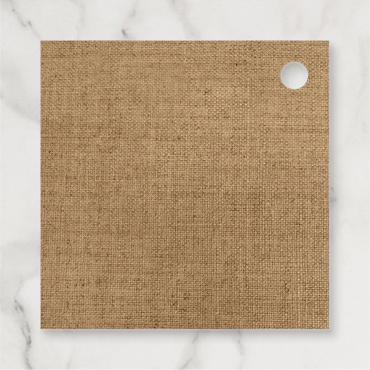 Rustic Katoen Lavendel Landelijke Trouwdag Bedankjes Labels (Achterkant)