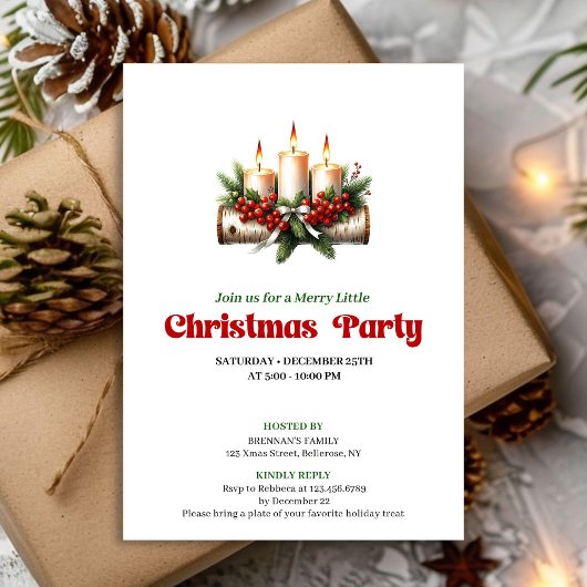 Rustic Kerst Decoratie Hulst Bessen Kaart