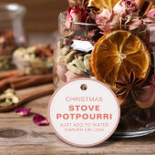Rustic Kerst Kachel Potpourri Bedankjes Labels