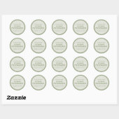 Rustic Kerst Kachel Potpourri Ronde Sticker (Vel)