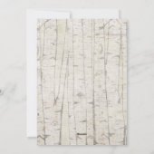 Rustic Kerst Neutral Natural Birch Foto Feestdagenkaart (Achterkant)