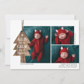 Rustic kerstboom 3 Aankondiging van de geboorte fo (Voorkant)