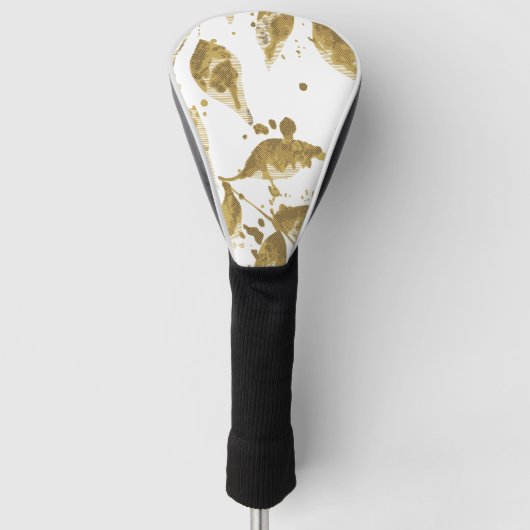 Rustic Kersthuis Decoratiecollectie Golfheadcover (Voorkant)