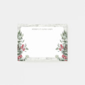 Rustic kerstmis Mistletoe Name Sjabloon Post-it® Notes (Voorkant)