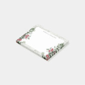 Rustic kerstmis Mistletoe Name Sjabloon Post-it® Notes (Schuin)