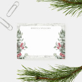 Rustic kerstmis Mistletoe Name Sjabloon Post-it® Notes