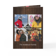 Rustic Kerstmis 🎄 Parka Posse Schuur Houten Kaart