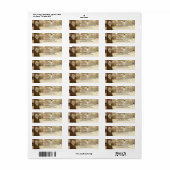 Rustic Kerstmis Winterboom Retouradres Etiket (Full Sheet)