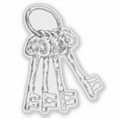 Rustic Keys Sticker (Voorkant)