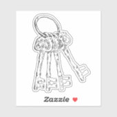 Rustic Keys Sticker (Vel)