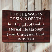 Rustic King James Bible Romans Christian Gospel Spandoek