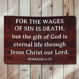 Rustic King James Bible Romans Christian Gospel Spandoek