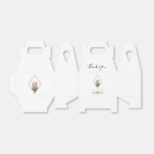 Rustic King Protea Wedding Bedankdoosjes (Uitgevouwen)
