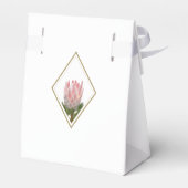 Rustic King Protea Wedding Bedankdoosjes (Achterkant)