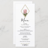 Rustic King Protea Wedding Menu (Voorkant / Achterkant)