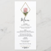 Rustic King Protea Wedding Menu (Voorkant)