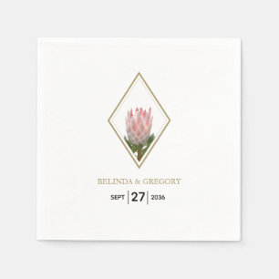 Rustic King Protea Wedding Servet