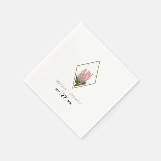 Rustic King Protea Wedding Servet (Hoek)