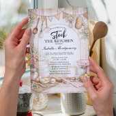 Rustic Kitchen Themed Bridal Shower Kaart