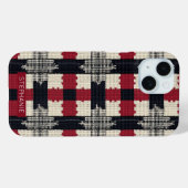 Rustic Knit Snowflake Plaid - Gezellige Winter Boh Case-Mate iPhone Case (Achterkant (horizontaal))