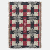 Rustic Knit Snowflake Plaid - Gezellige Winter Boh Deken (Voorkant Verticaal)