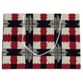 Rustic Knit Snowflake Plaid - Gezellige Winter Boh Groot Cadeauzakje (Voorkant)