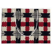 Rustic Knit Snowflake Plaid - Gezellige Winter Boh Groot Cadeauzakje (Achterkant)