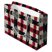 Rustic Knit Snowflake Plaid - Gezellige Winter Boh Groot Cadeauzakje (Achterkant Gekanteld)