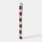 Rustic Knit Snowflake Plaid - Gezellige Winter Boh iPhone 15 Case (Rechterkant)
