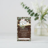 Rustic Koala Beer Baby shower Diaper Raffle Ticket Informatiekaartje (Staand voorkant)